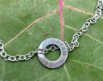 Dare to Dream - Silver Chain Necklace with Dream Pendant