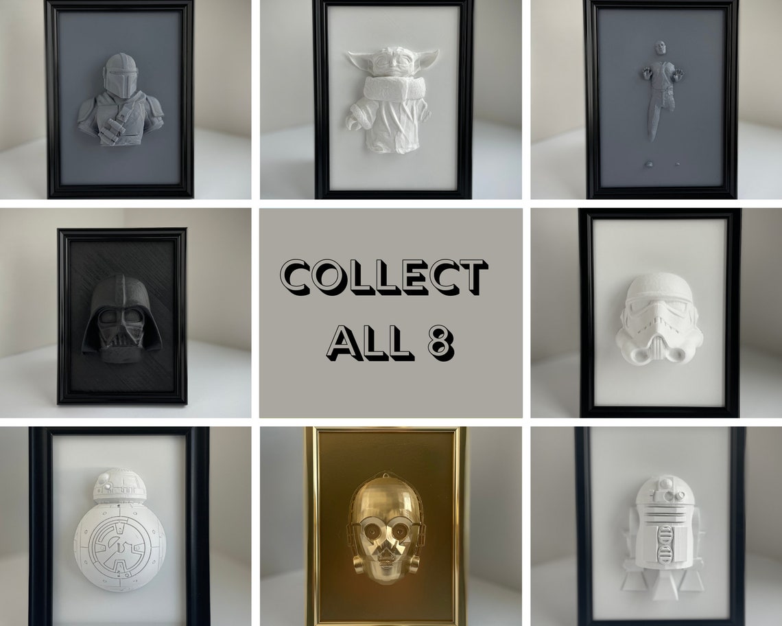 Star Wars Grogu Baby Yoda wall art home decor unique Etsy 日本