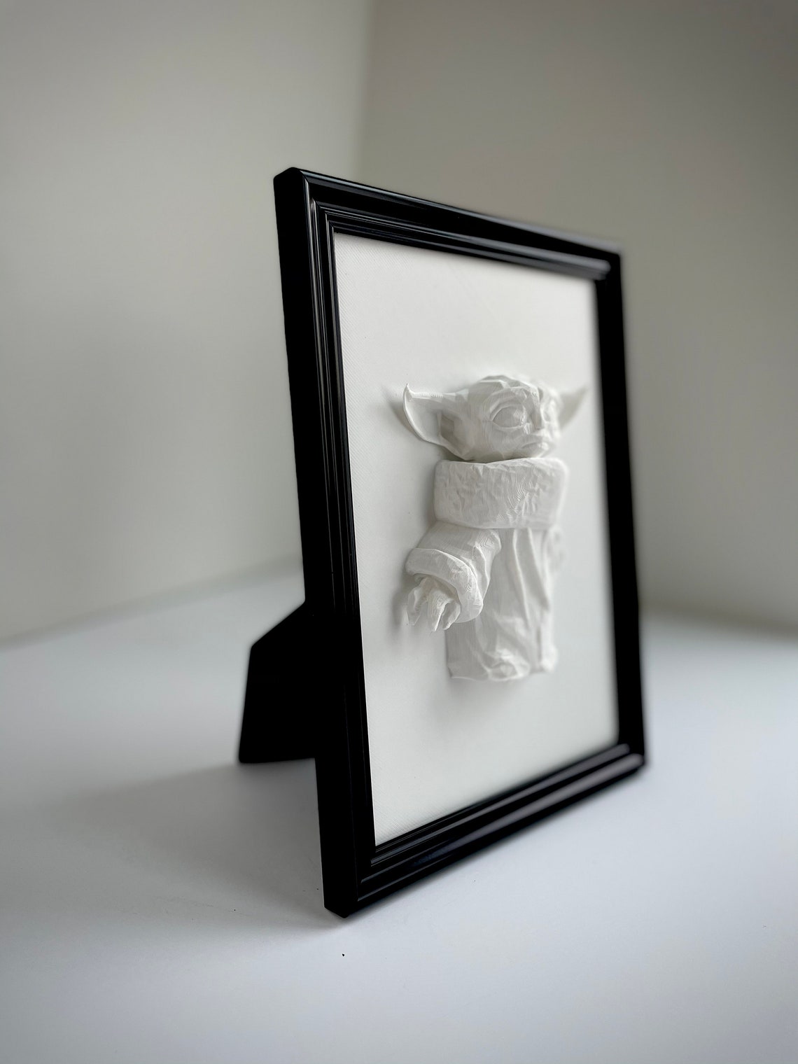 Star Wars Grogu Baby Yoda Wall Art Home Decor Unique Etsy