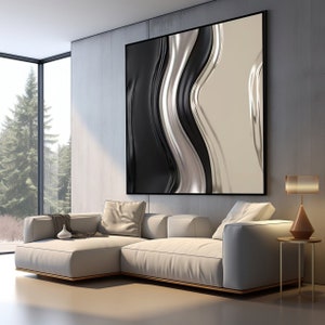 Shiny black wall hanging, sliver wood wall art,  wood sultpure decor art , morden 3d vision, textured home art