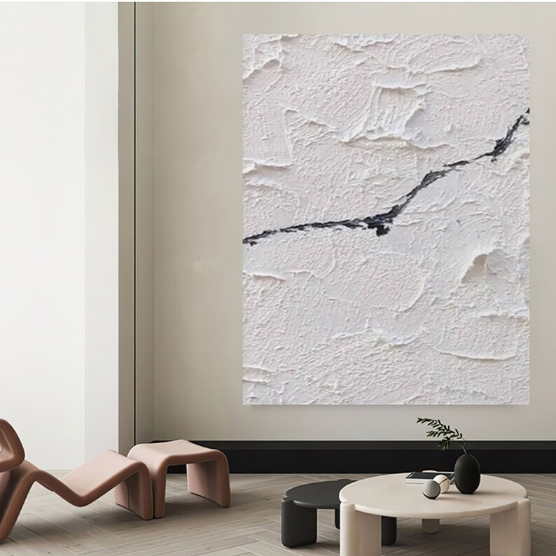White Texture Painting Original Abstract Painting Modern White Etsy