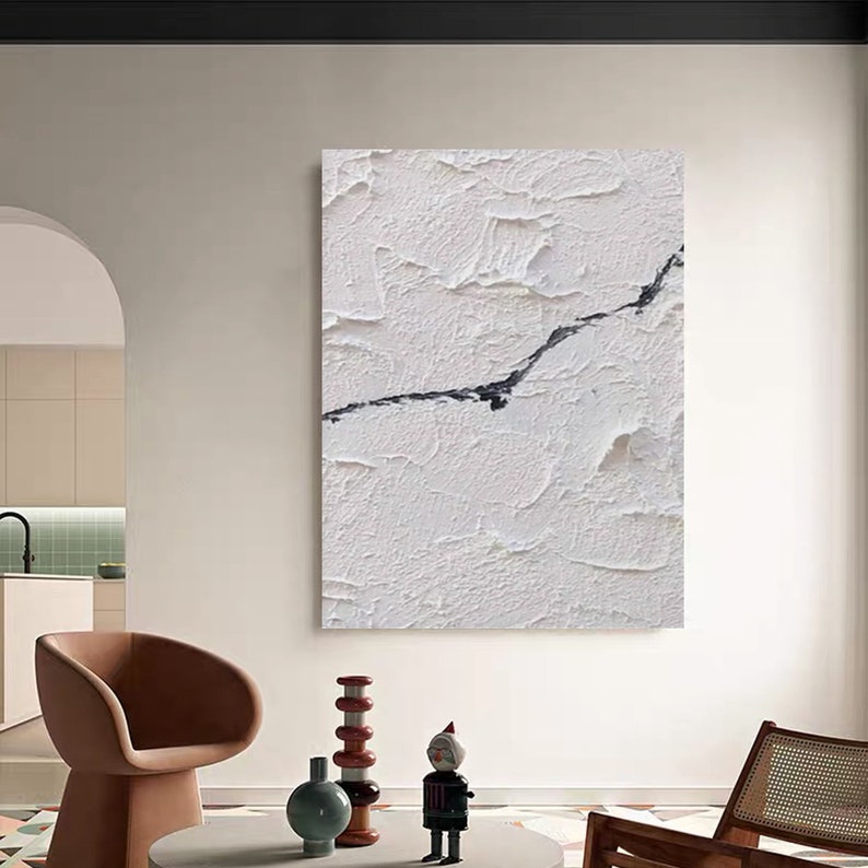White Texture Painting Original Abstract Painting Modern White Etsy
