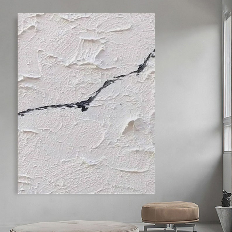 White Texture Painting Original Abstract Painting Modern White Etsy