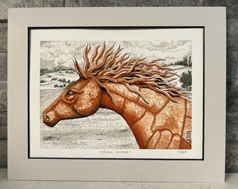 機械の馬 - 彫刻、金属加工、アート、種馬、ブラックロックシティ、絵