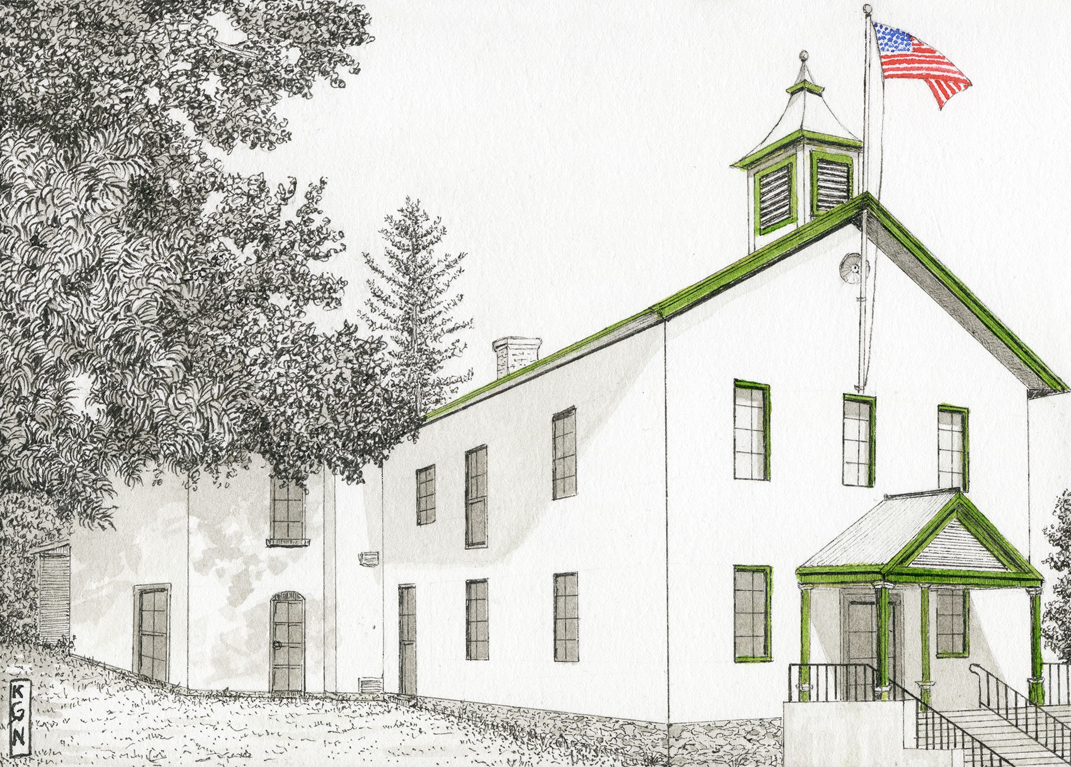 How To Draw A Schoolhouse