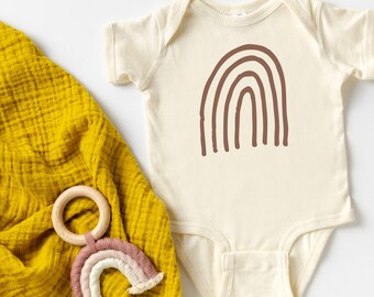 Boho Rainbow Baby bodysuit, Cute Baby Bodysuits, Rainbow Baby Announcement, Baby Shower Gift, Gender Neutral Baby Clothes, Gift for Baby