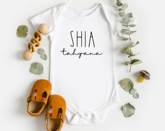 Personalized Baby Name Bodysuit, Cute Custom Gifts, Baby Shower Gifts, Personalized Baby Gifts, Cute Baby Bodysuits