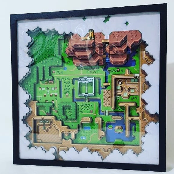 DIGITAL FILE Legend Of Zelda: A Link at the Past ShadowBox - Laser Cut Files