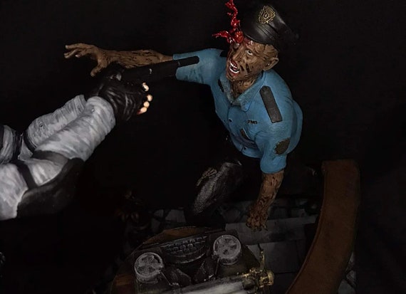 ジオラマ クレアとレオン - バイオハザード フランチャイズに触発