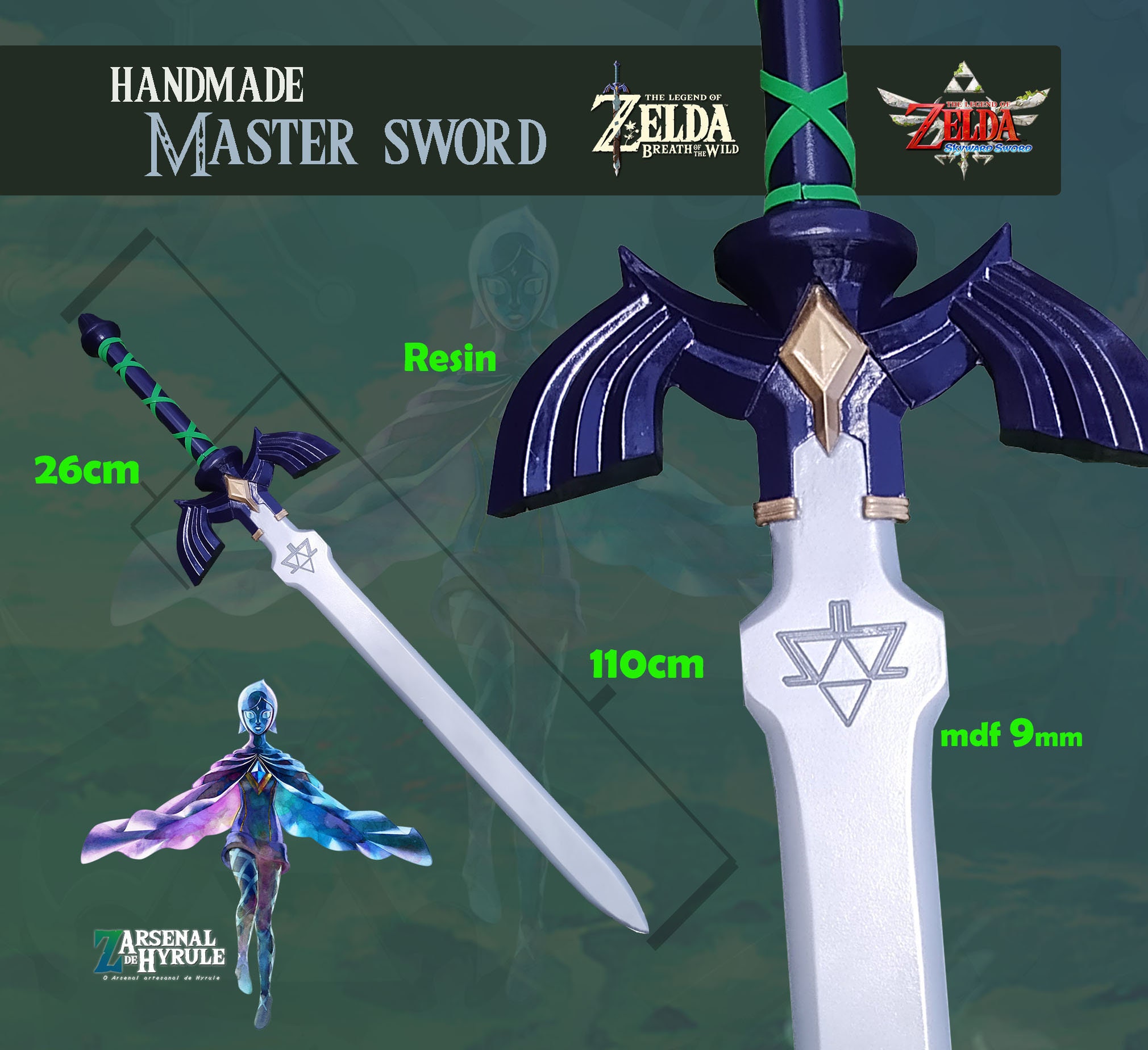 Breath Of The Wild Master Sword BOTW Link To The Past Zelda Weapon Legend  Blade Mini Metal Model
