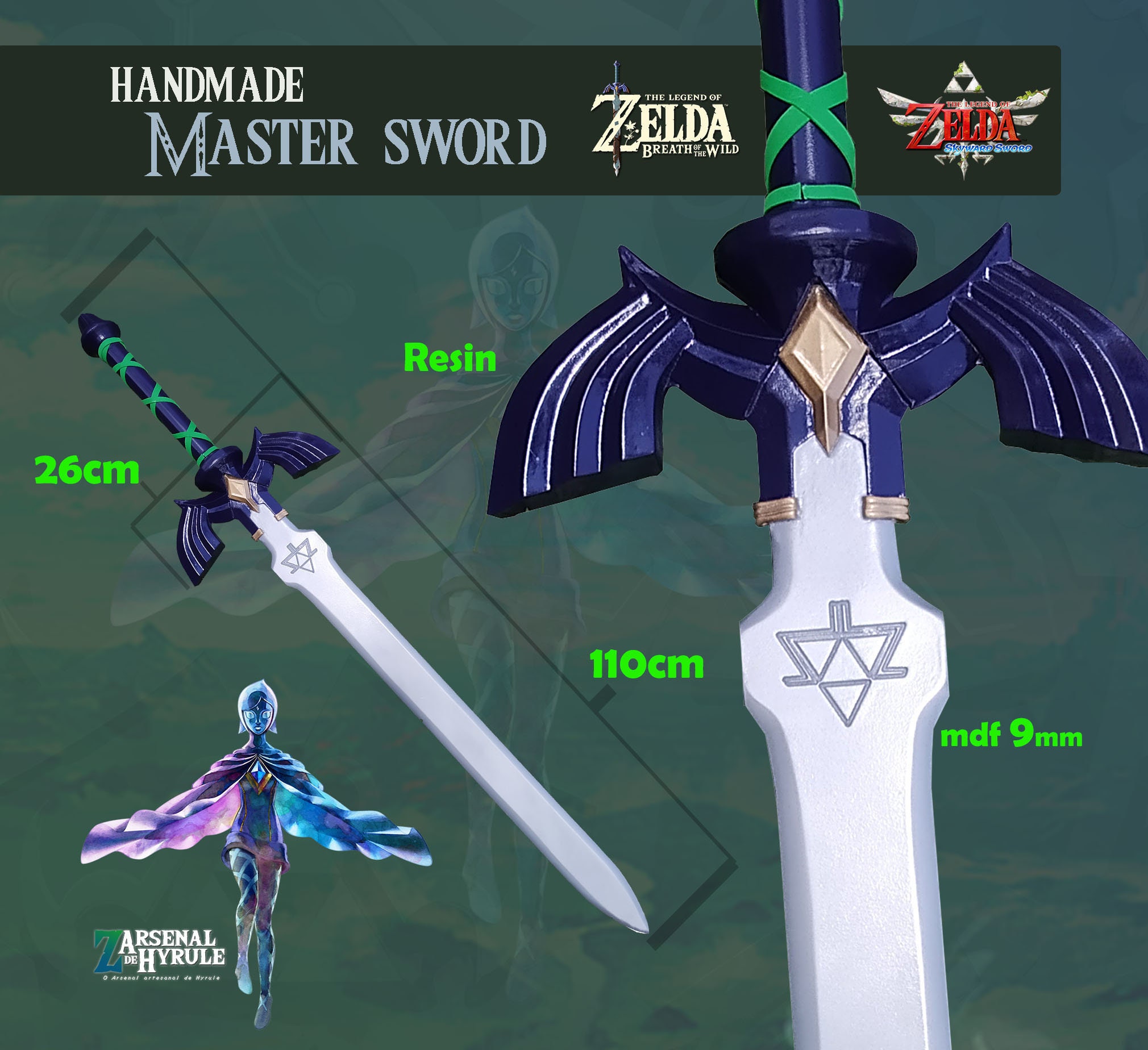 The Master Sword, from Breath of the Wild (Resin Kit)