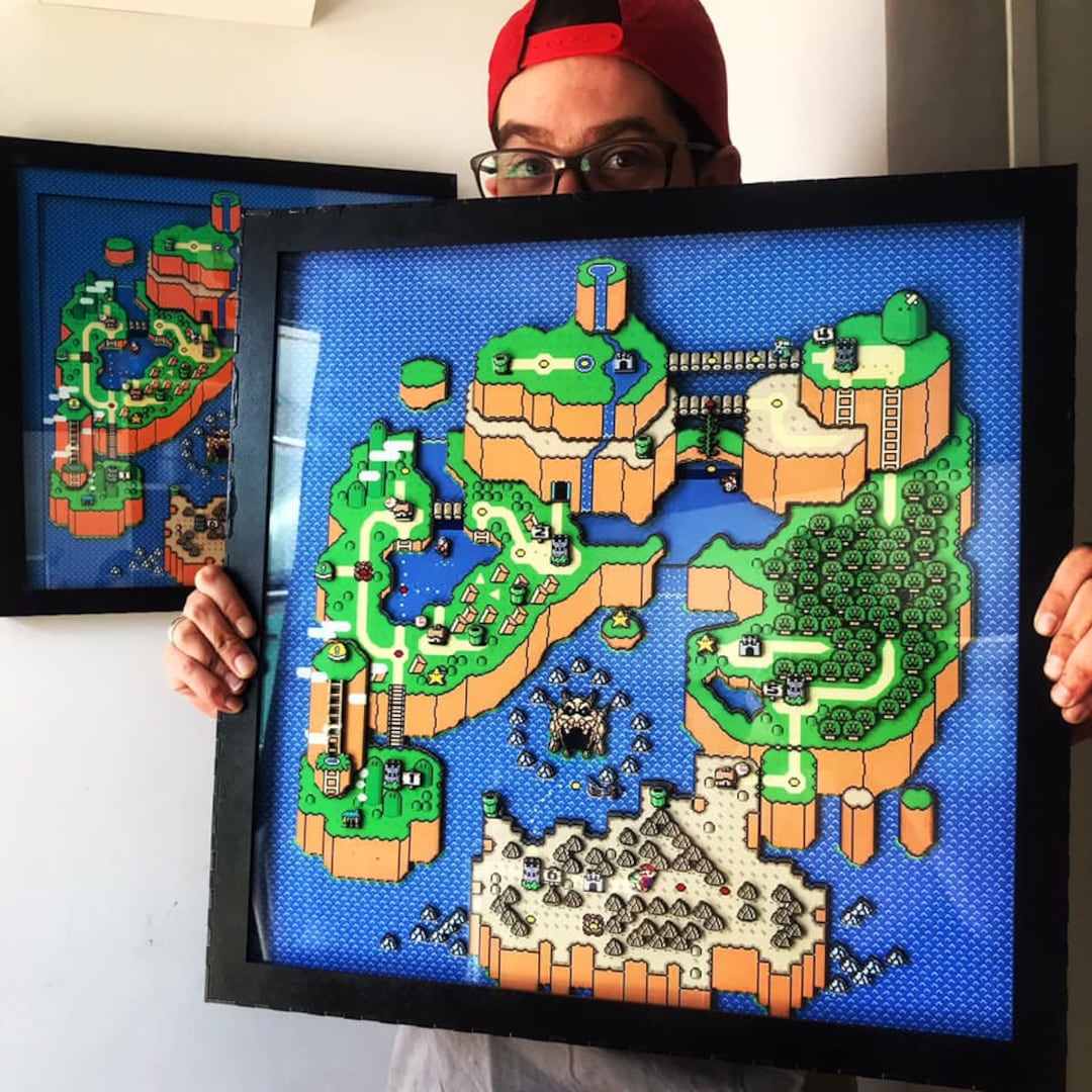 Super Mario World Shadowbox - - Etsy