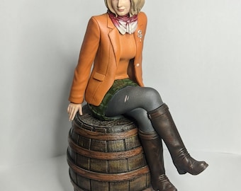 Diorama Inspired by Ashley of Resident Evil 4 Remake - resident evil 3d - Figure Action - Resinn