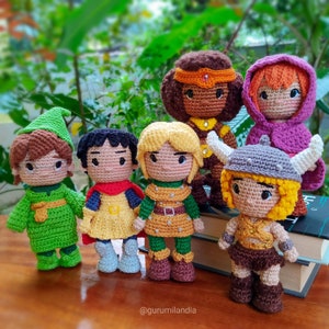 Dungeons a& Dragons - Cartoon Amigurumi English Pattern