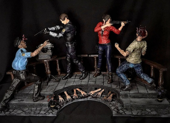 ジオラマ クレアとレオン - バイオハザード フランチャイズに触発