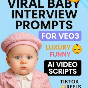 50 Viral Baby Interview Prompts | Funny Veo3 AI Scripts | TikTok & Reels | American English