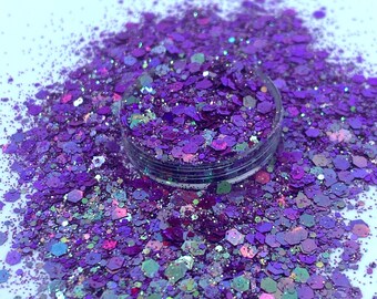 Purple Ivy color shift mix glitter, polyester, Nail art, Tumblers, Slime, Deco, Crafts, Resin Art, Glitter, color shifting glitter, purple