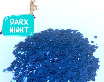 Navy mix glitter, Polyester Glitter, Tumblers, Slime, Deco, Crafts, Resin, Nail glitter, Nail art, Confetti, Freedom, Dark Blue glitter