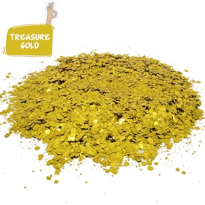 Gold mix glitter, Polyester Glitter, Nail art, Tumblers, Cups, Slime, Deco, Crafts, Resin, Solvent Resistant