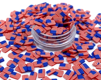 American flag different size shape glitter, 4th of July, Polyester Glitter, Tumblers, Slime, Deco, Crafts, Resin, Confetti