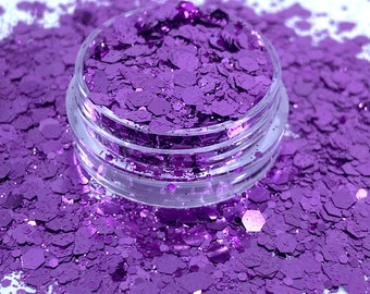 Mélange violet de paillettes, violet, Paillettes de polyester, Nail art, Gobelets, Tasses, Slime, Déco, Loisirs créatifs, Résine, Paillettes violettes, violet, confettis