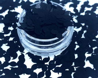 Mustache Shape glitter, Black mustache, Polyester Glitter, Nail art, Tumblers, Slime, Deco, Crafts, Resin Art, Glitter, Confetti