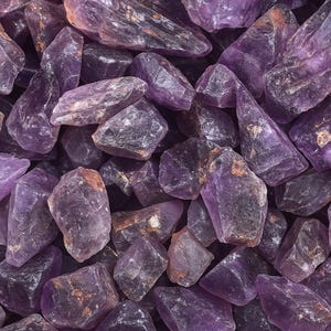 Raw Amethyst Crystals from Brazil – Natural Purple Healing Stones for Meditation, Energy Work & Decor | AAA Quality 1&#39;&#39;–3&quot;