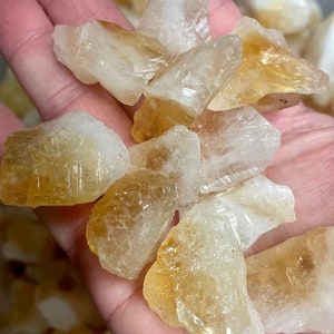 Cristal de Citrino Bruto: Corte Bruto, Pedra de Cura de Chakras