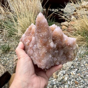 AAA Grade Spirit Quartz Amethyst Cluster – Cactus Quartz Crystal Points – High Quality Spirit Quartz Crystal for Healing & Collection