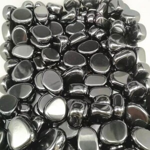 Hematite Tumbled Stones - Tumbled Polished Iron Stones Gemstones Crystals (&quot;A&quot; Grade), Tumbled Hematite, Hematite Crystals and Stones.