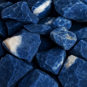 Raw Sodalite Crystal from Brazil | AAA Quality Blue Stone for Throat Chakra, Healing, Meditation & Energy Work | 2–4” Specimens