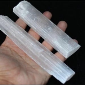 Selenite Crystal Wands- Sizes 2", 4", 6" 8". Selenite Sticks - Bulk Lot Selenite Crystal, White Selenite Wands - Selenite Sticks Wholesale