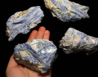 Raw Blue Kyanite Blade: Extra Large AAA Grade Crystal (2-7 inch)