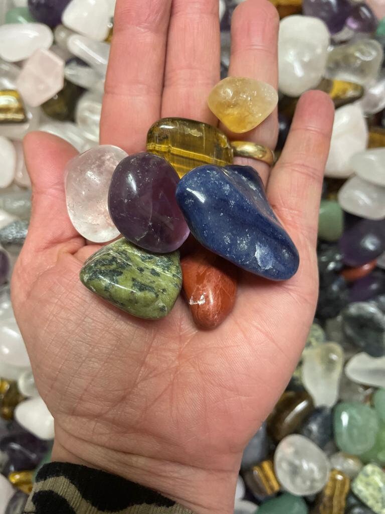 Assorted Mixed Tumbled Stones Wholesale Bulk Lot Assorted Etsy