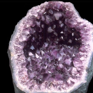 Amethyst Geode Specimen -Dark Purple Crystal - Rare to Find