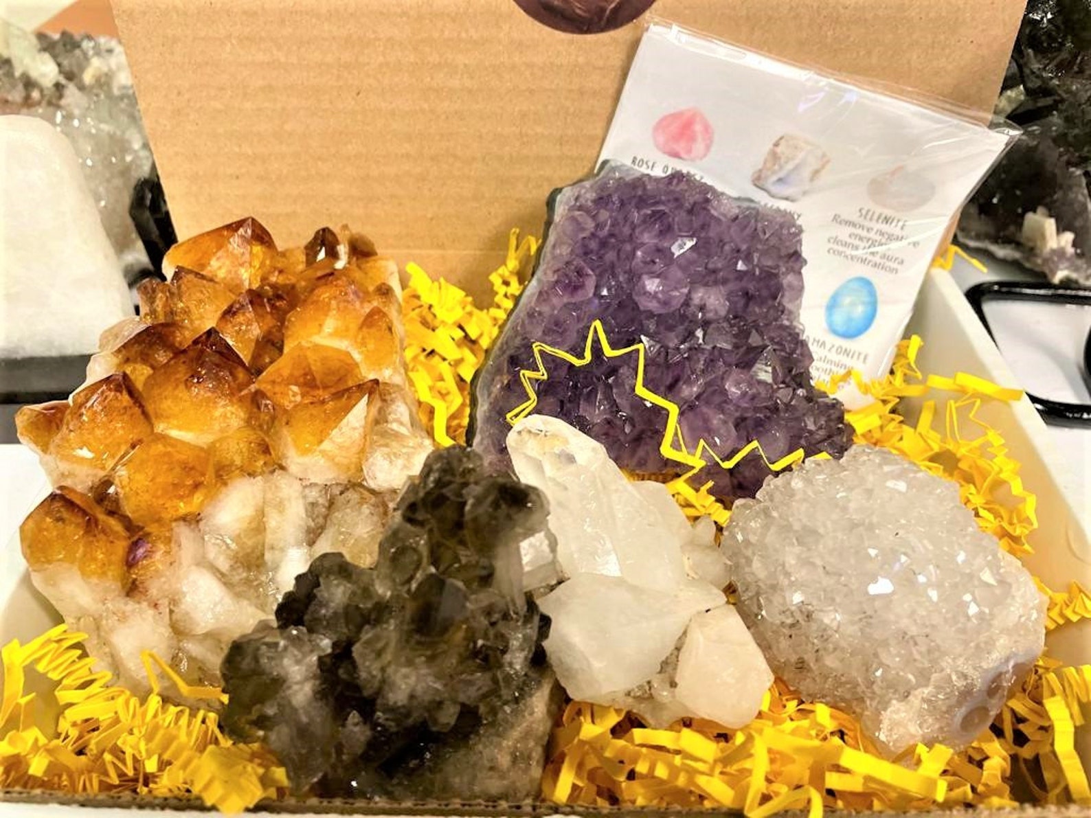 Crystal Gift Box Crystal Gift Set Crystal Set Anxiety Self Etsy