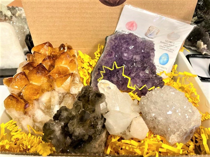 Crystal Gift Box Crystal Gift Set Crystal Set Anxiety Self Etsy