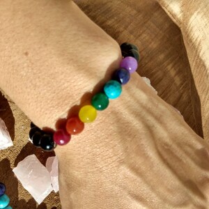Black Obsidian Bracelet 7 Chakra, 100% Natural Black Obsidian Stone.Healing Bracelet  Meditation Bracelet - Protection, Energy (Wholesale)
