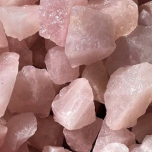 Raw Rose Quartz Stones in Bulk Rose Quartz Healing Crystals Etsy