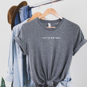 Bad Wolf Unisex Shirt | Rose Tyler T-shirt | Doctor Who Inspired Shirt | Grey Shirt