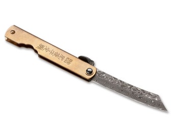 Higonokami Hoseki Damascus pocket knife, Japan