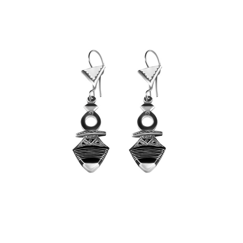 Tuareg Silver Earrings No.7