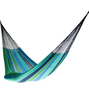 thumbnail image 2 of KEPEAK Striped Canvas Camping Hammock – Indoor/Outdoor, Portable, Double Size, With Stand Option 2 of 3