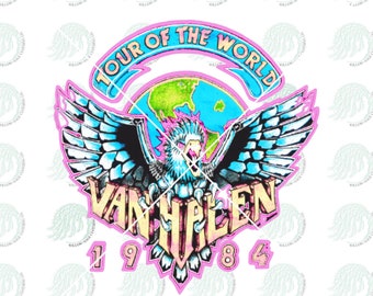 Van Halen PNG DIGITAL DOWNLOAD for Sublimation or Screens
