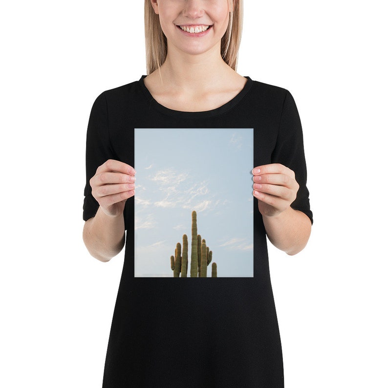 Eenzame Cactus Cactus Poster afbeelding 2