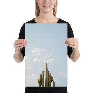 Eenzame Cactus Cactus Poster afbeelding 4