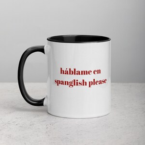 Háblame En Spanglish Please Mug