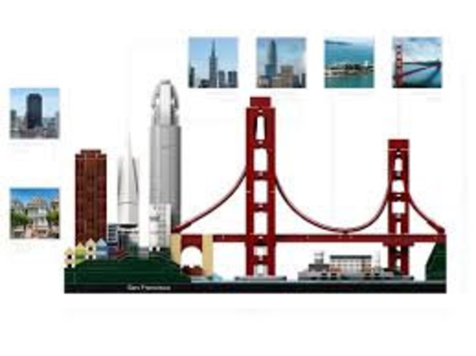 san francisco skyline lego