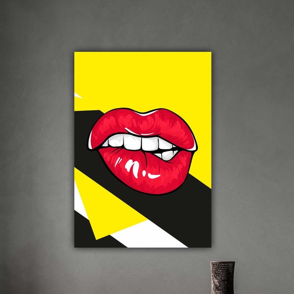 Bocca POP pop art Contemporary hd Print - Interior design solutions - arte moderna