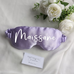 Cozy Satin Sleep Mask | Personalized Eye Mask | Sleep Eye Mask | Gift for Her